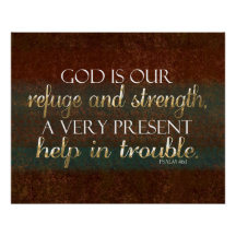 Gott ist unsere Zuflucht Christliche Verse Brown/G