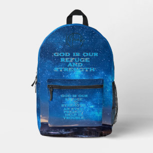 Gott ist unsere Zuflucht Psalm 46:1-2 Rucksack