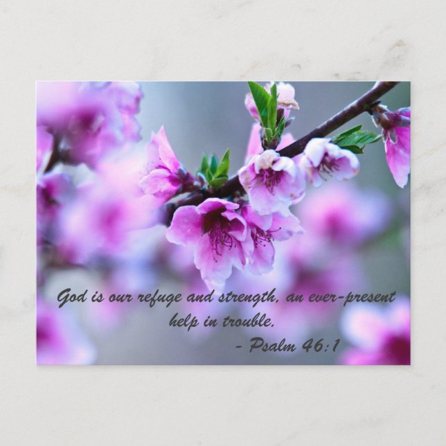 Gott ist unsere Zuflucht und Stärke, ein immer prä Postkarte (Vorderseite)