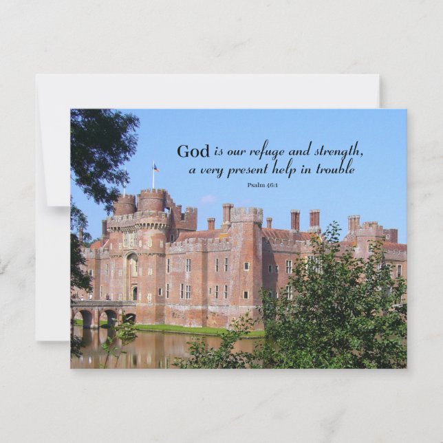 Gott ist unsere Zuflucht und Stärke Karte (Vorderseite)