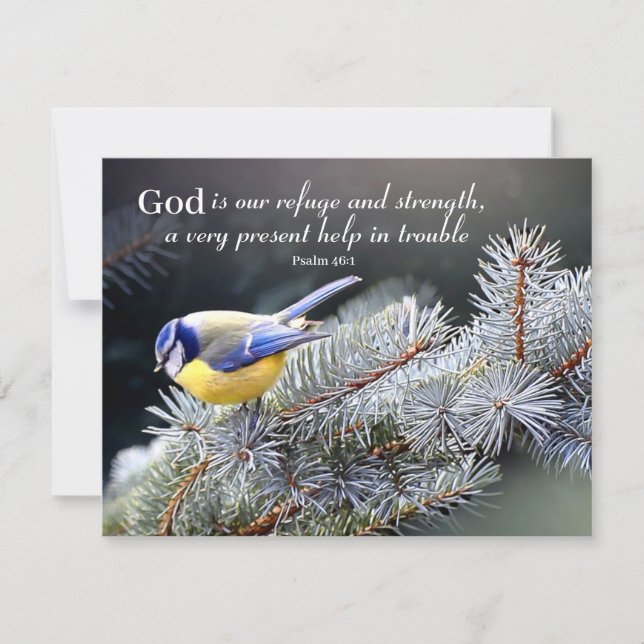 Gott ist unsere Zuflucht und Stärke Karte (Vorderseite)