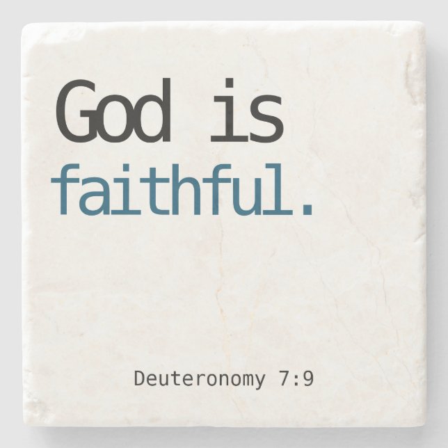 Gott ist zuverlässig steinuntersetzer (Vorderseite)