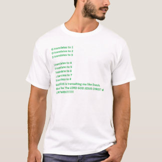 GOTT JESUS vom HERRN 8 Glaube T-Shirt