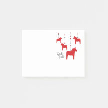 Gott jul! Dala Horse Notes