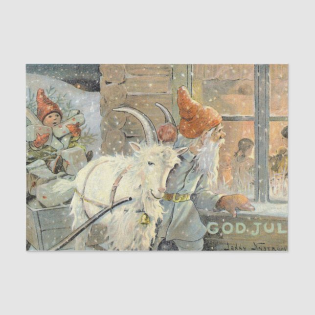 Gott Jul Frohe Weihnachten von Julie Nystrom! Seidenpapier (Vorderseite)