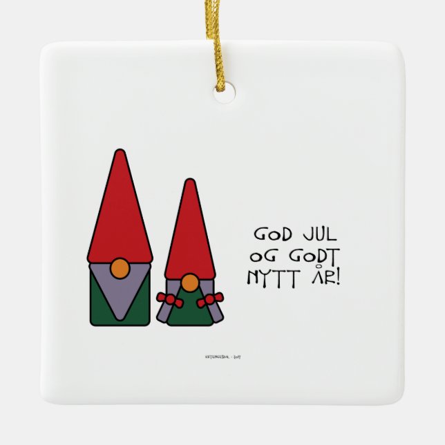 Gott Jul Keramikornament (Vorderseite)
