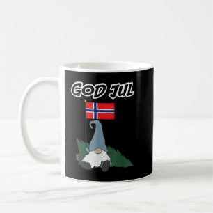 Gott Jul Norwegischer Gnome Tshirt Frohe Weihnacht Kaffeetasse
