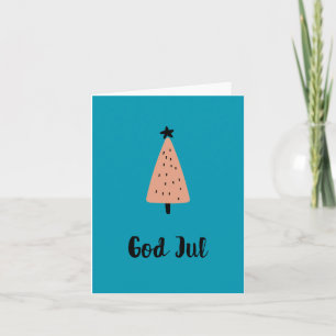 Gott Jul, Norwegisches Weihnachten Karte