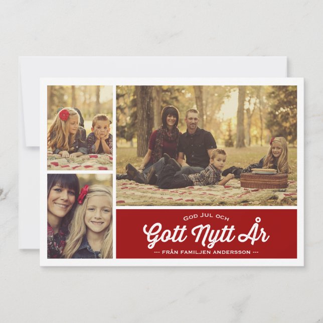 Gott Jul och Gott Nytt År hälsning (Vorderseite)