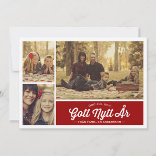 Gott Jul och Gott Nytt År hälsning