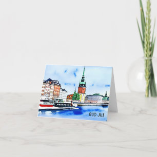 Gott Jul, schwedisches Weihnachten Karte