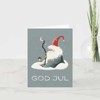 Gott Jul, skandinavisches Weihnachten Karte
