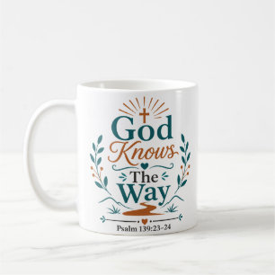 Gott kennt den Weg Morgen Bibelzitat Kaffeetasse