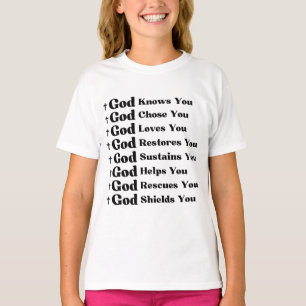Gott kennt Sie, Lieben Sie, wiederherstellt & rett T-Shirt