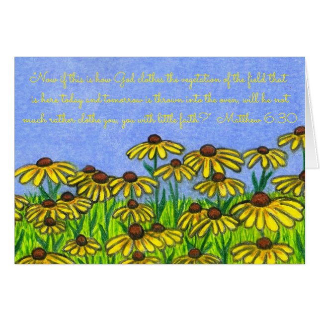 Gott kleidet Vegetation~Scripture~Black mit Augen (Vorderseite (Horizontal))