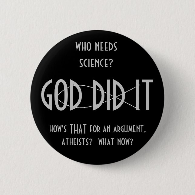 GOTT knöpfte ES (Entwurf 1) Button (Vorderseite)