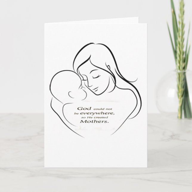 Gott konnte nicht überall sein, also schuf er Mütt Karte (Vorderseite)