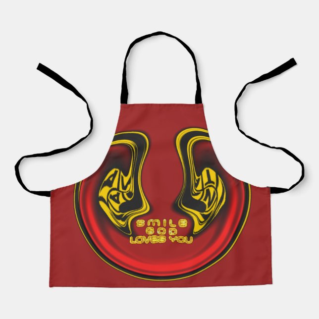 Gott lächeln Lieben Sie Geschenk des Lebens Neuest Schürze (Vorderseite)