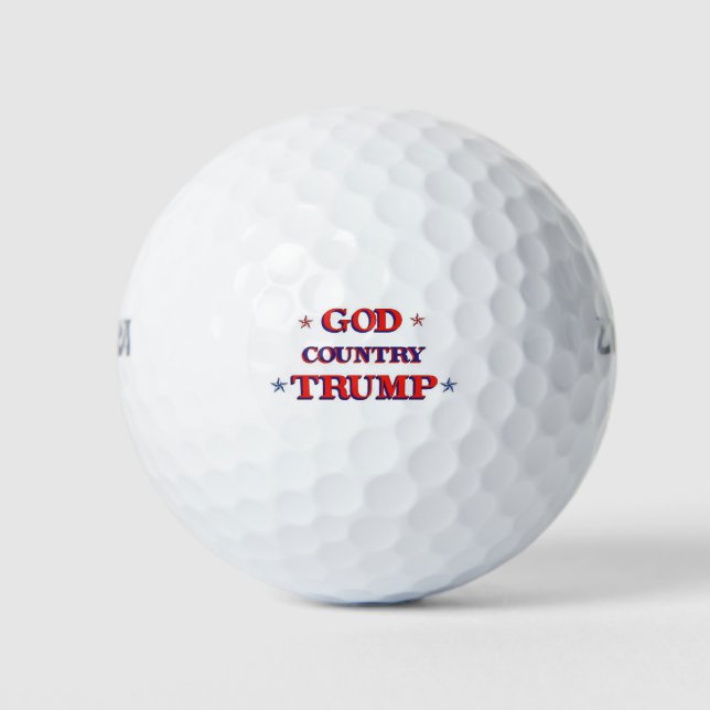 GOTT LAND TRUMP GOLFBALL (Vorderseite)