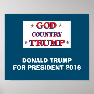 GOTT LAND TRUMP POSTER