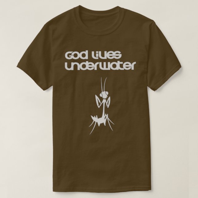 Gott lebt unter Wasser 1 T-Shirt (Design vorne)