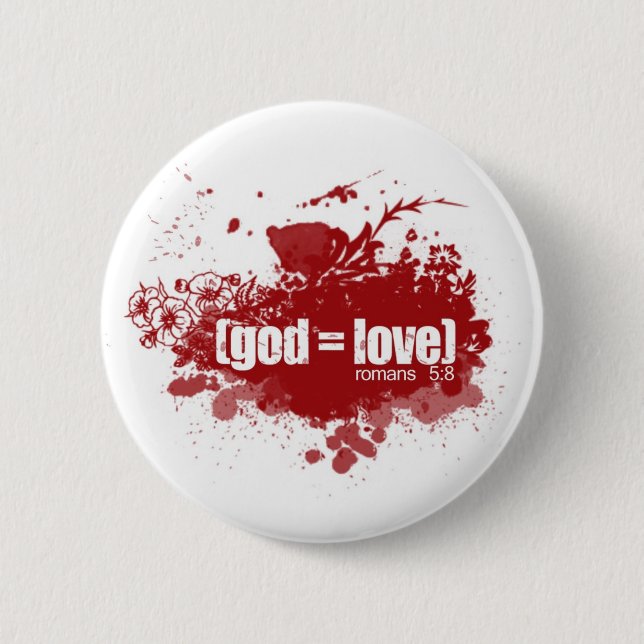 GOTT = LIEBE BUTTON (Vorderseite)