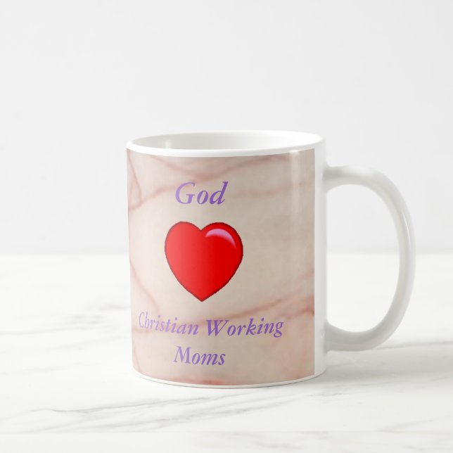 Gott-Liebe-christliche ArbeitsMama-Tasse Kaffeetasse (Rechts)