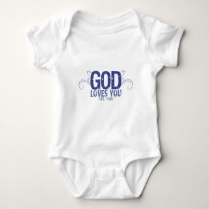 Gott Liebe dich (ja, du!) Baby Strampler