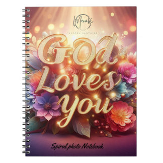 Gott Liebe Sie Spiral Foto Notebook Notizblock