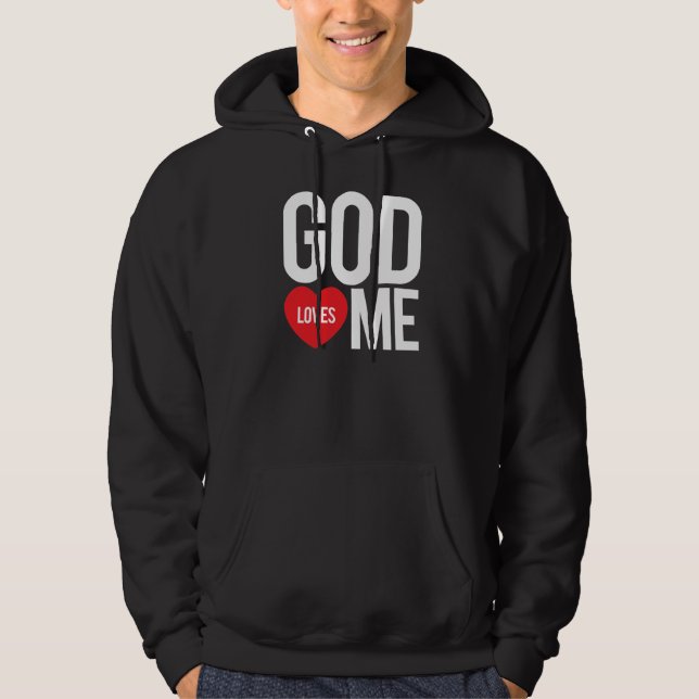 Gott-Lieben ich Hoodie (Vorderseite)