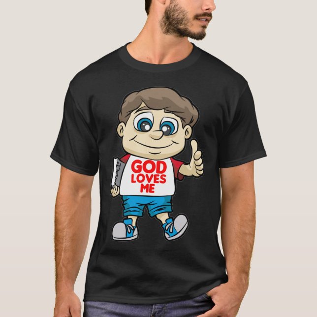 Gott Lieben Ich treue Christus mit der Bibel und G T-Shirt (Vorderseite)