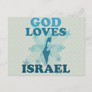 Gott Lieben Israel Postkarte