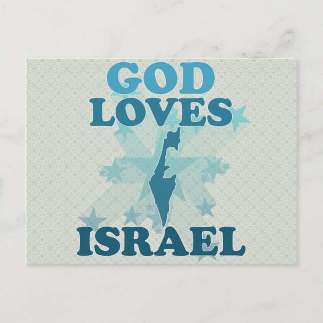 Gott Lieben Israel Postkarte (Vorderseite)