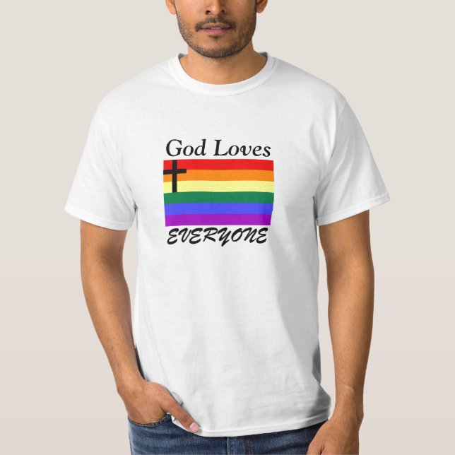 Gott-Lieben jeder T-Shirt (Vorderseite)