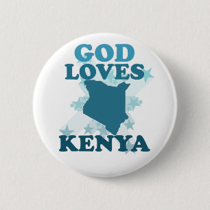 Gott-Lieben Kenia Button