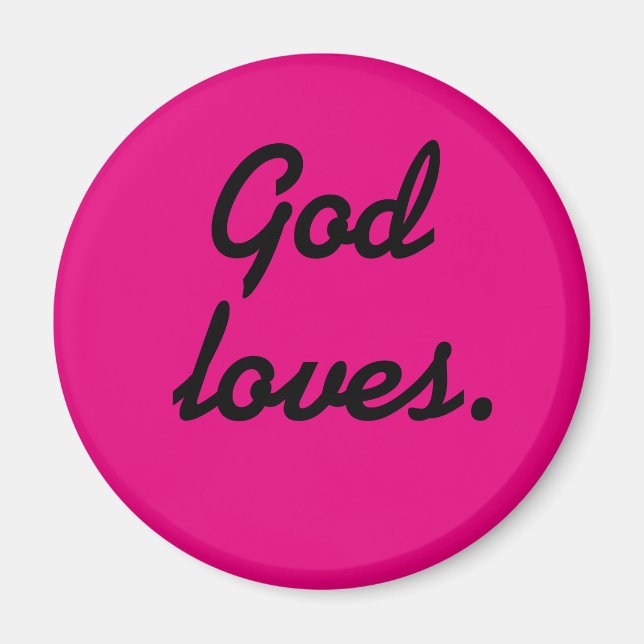 Gott Lieben Magnet (Vorne)