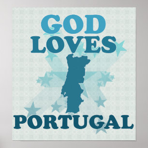Gott Lieben Portugal Poster