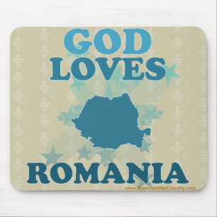 Gott-Lieben Rumänien Mousepad