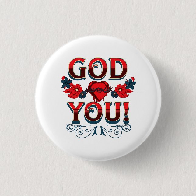 Gott Lieben Sie Button (Vorderseite)