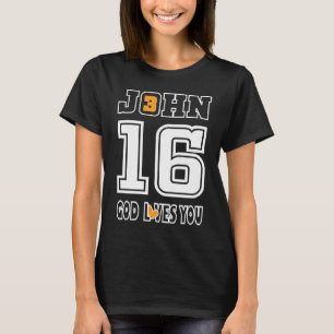 Gott Lieben Sie Christliches Herz der Bibel Johann T-Shirt