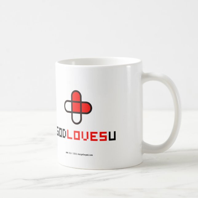 Gott-Lieben Sie Kaffee-Tasse Tasse (Rechts)