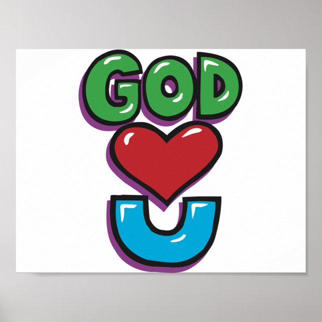 Gott liebt dich Poster (Vorne)
