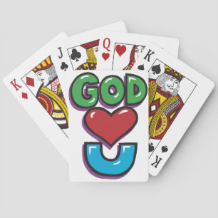 Gott liebt dich Spielkarten