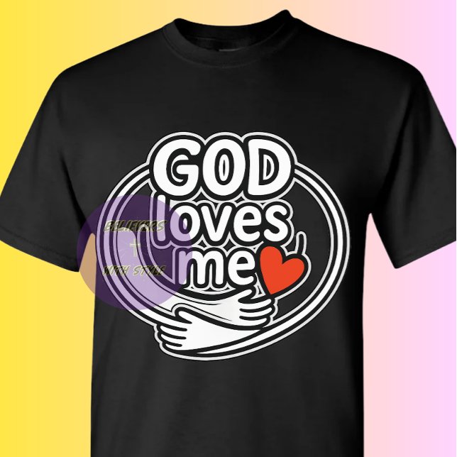 GOTT liebt mich - Christlich T-Shirt (Von Creator hochgeladen)