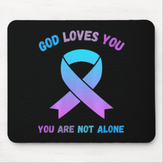 Gott liebt nicht allein Jesus überlebt Selbstmord Mousepad