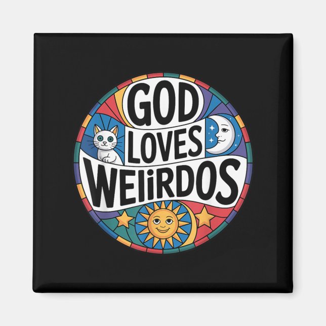 Gott liebt Sonderlinge Magnet (Vorne)
