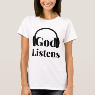 Gott listet das auf Glauben basierende Zitat der F T-Shirt