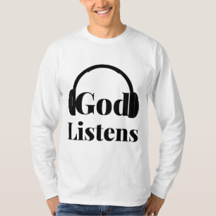 Gott listet das auf Glauben basierende Zitat von M T-Shirt