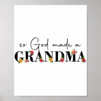 Gott machte eine Oma Blume Oma Happy Mütter Da