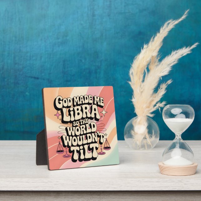 Gott machte mich Libra Tabletop Plaque Fotoplatte (InSitu)